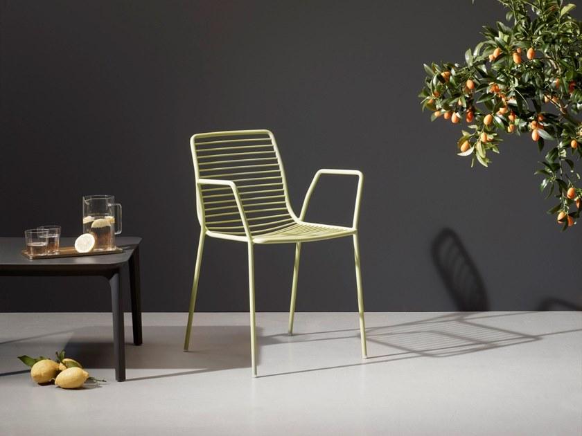 SCAB DESIGN Стул складной стальной с подлокотниками Summer sun-id-1475984 - Вид №4