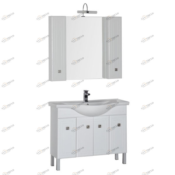 Комплект мебели Aquanet Стайл 105 белый (4 дверцы) 00181586