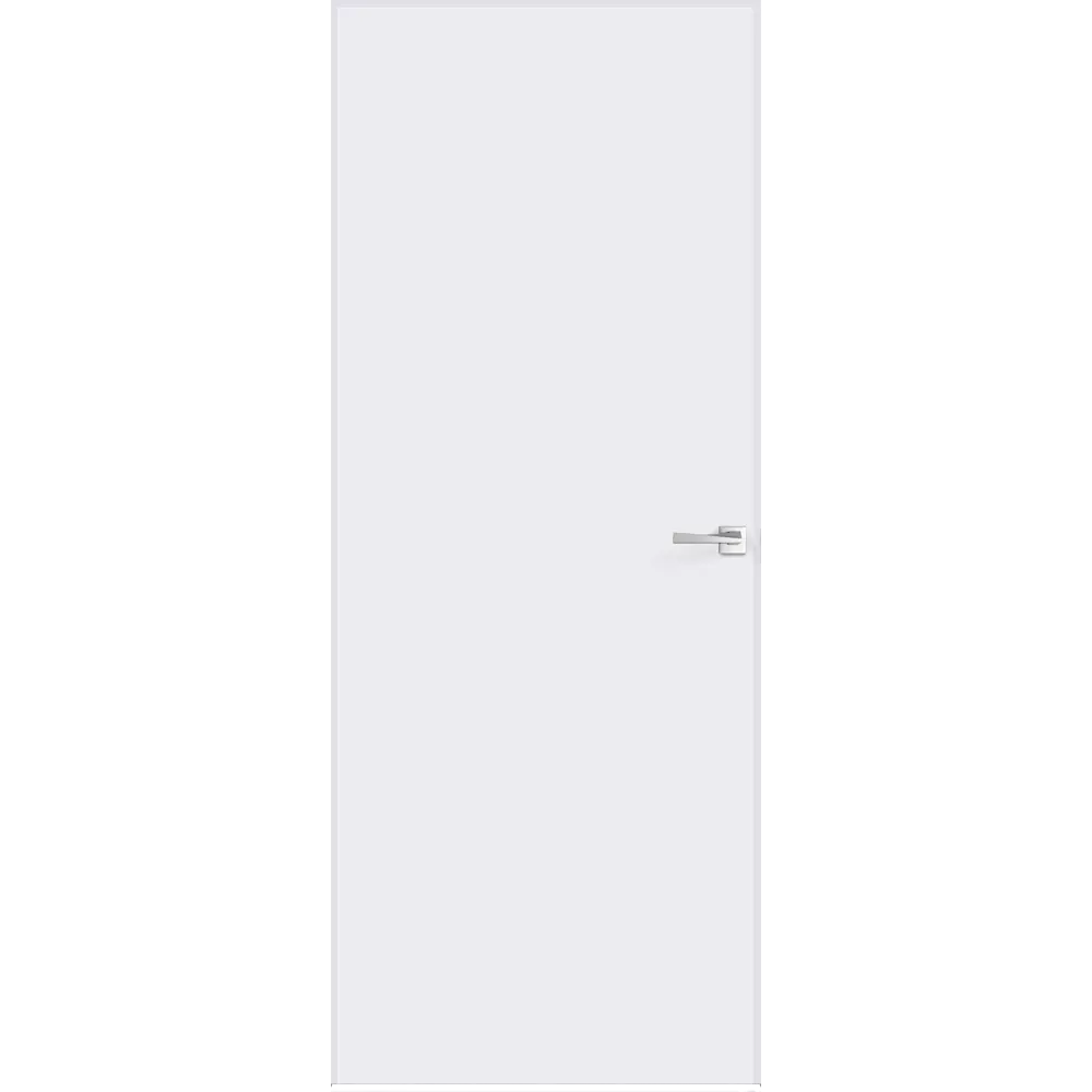 Дверь межкомнатная глухая Invisible 90x200 см правая обратного открывания под покраску (с замком) 85599876 STLM-2200954 VELLDORIS 