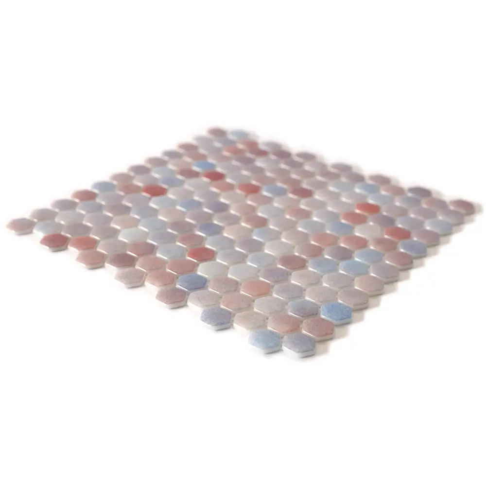 Мозаика стеклянная Natural STP-RD002-HEX 29x29 см цвет разноцветный Santreyd Steppa STLM-2194040 - Вид №3
