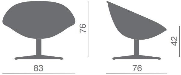 Kastel 4-спицевое кожаное кресло sun-id-1427180 - Вид №1