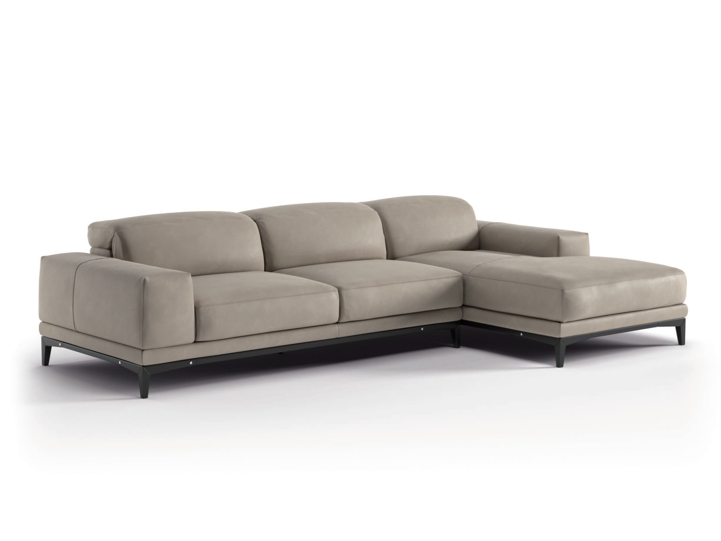 Раскладной диван с подголовником и полуостровом Natuzzi Italia BORGHESE ARCH-00066057