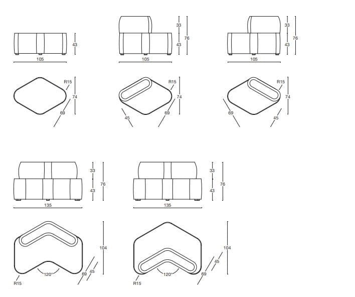 Ткань диван Diemme ARCH-00080926 - Вид №6