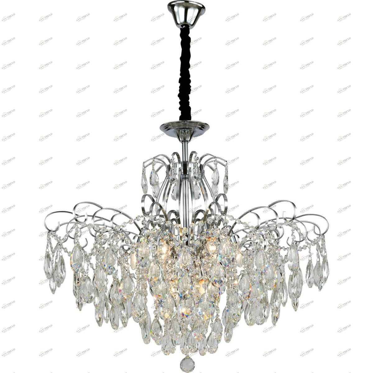 Подвесная люстра Stilfort Berta 1038/09/08P STILFORT ДИЗАЙНЕРСКИЕ, BERTA 00-3888490 Прозрачный;хром 