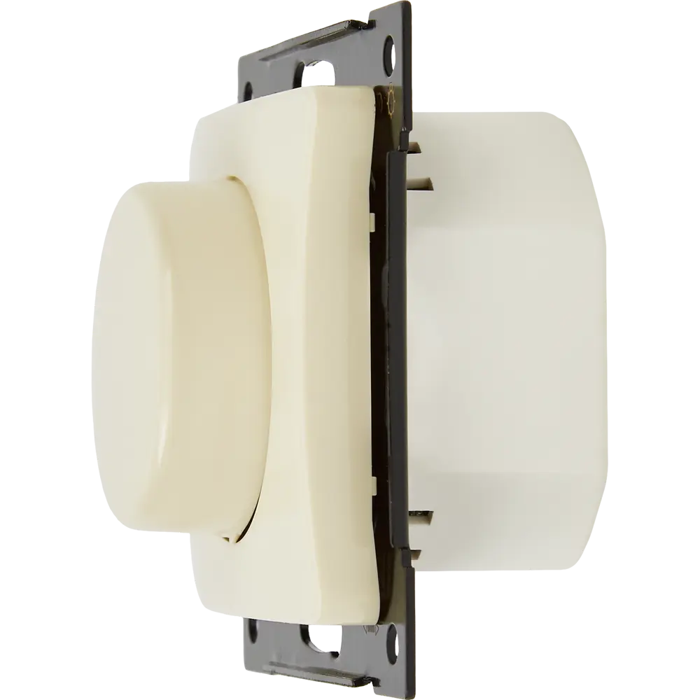 Диммер встраиваемый Hegel поворотно-нажимной цвет слоновая кость STLM-2119612 - Вид №4