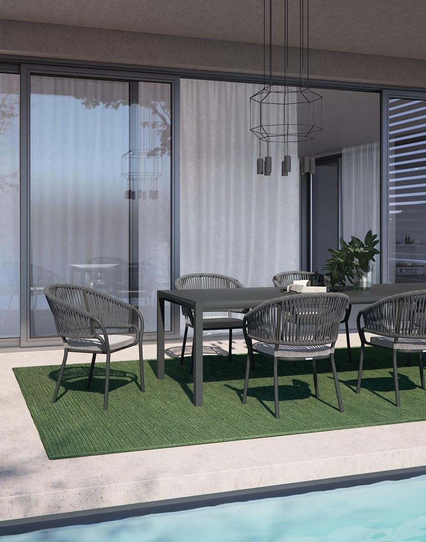 Atmosphera Садовый стул с подлокотниками из алюминия и веревкой Pleasure 2.0 Pls.sb. - Вид №4