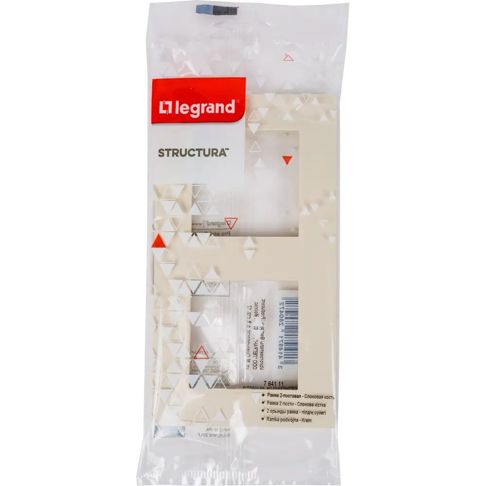 Рамка для розеток и выключателей Legrand Structura 2 поста цвет слоновая кость 82064668 STLM-2117042 - Вид №4