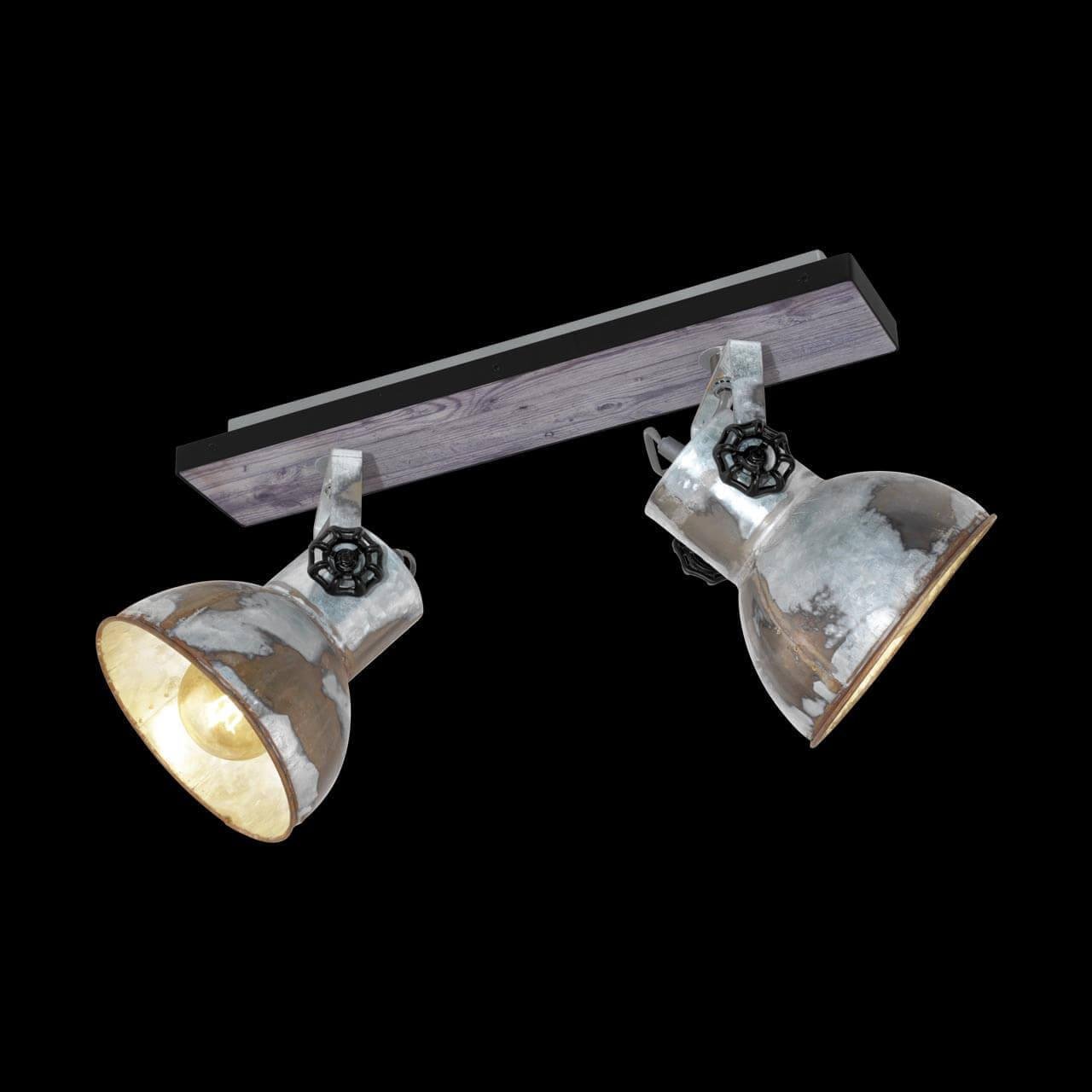 Спот потолочный на 2 лампы серый Barnstaple 49649 EGLO BARNSTAPLE 00-3891763 Серый  - Вид №1