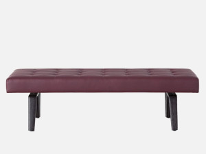 Кожаная мягкая скамейка из Капитона