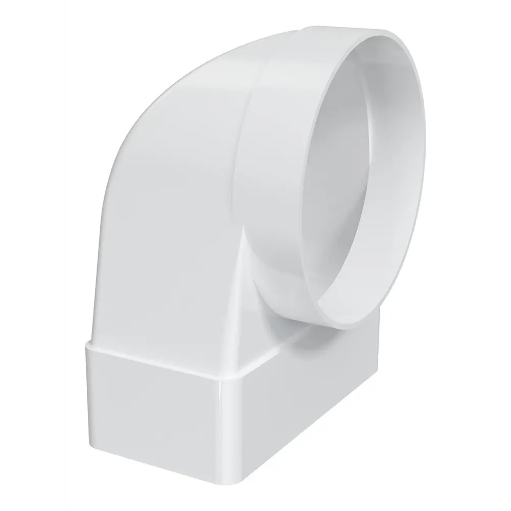 Переходник вентиляционный для плоских воздуховодов Fonet D125 мм 60x204 мм пластик STLM-2078648 - Вид №1