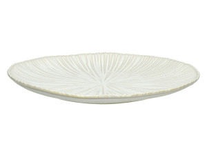 Фарфоровая круглая плоская тарелка