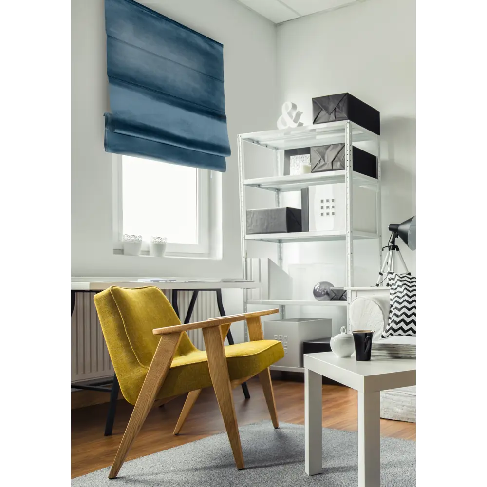 Штора римская Милфид, 60x160 см, цвет синий 82411434 STLM-2152831 Santreyd  - Вид №5
