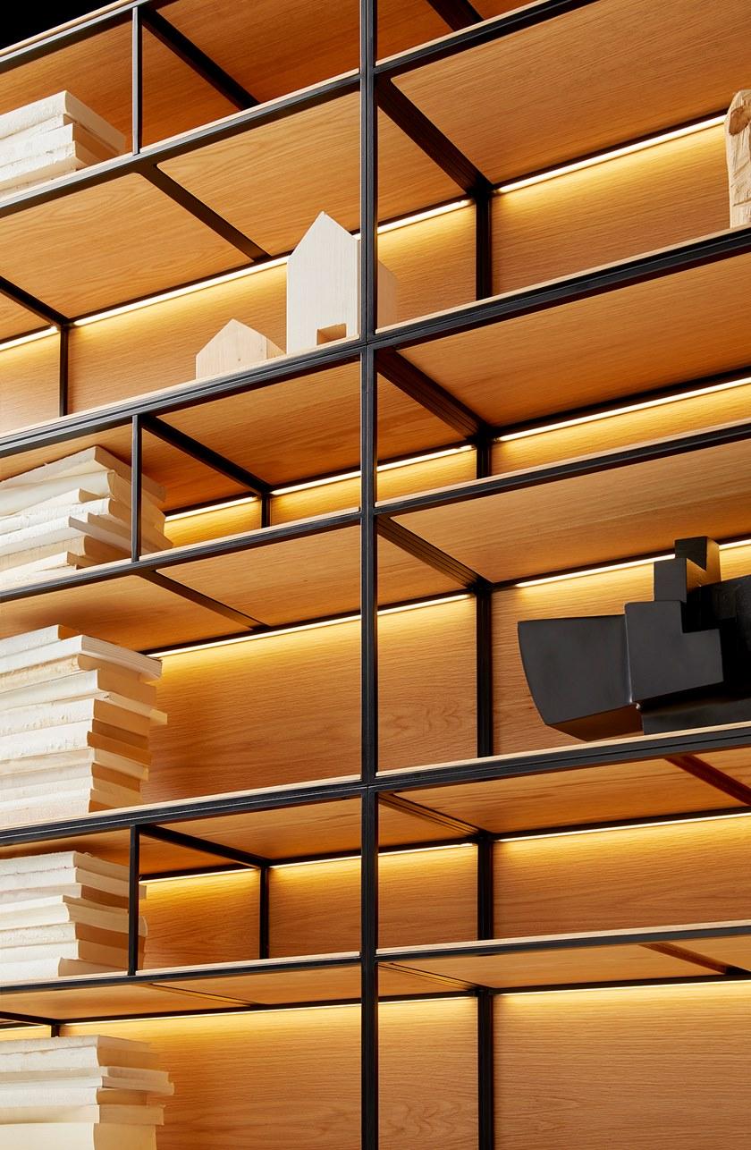 José Martínez Medina Открытый книжный шкаф с подсветкой Blacktone sun-id-1514520 - Вид №4