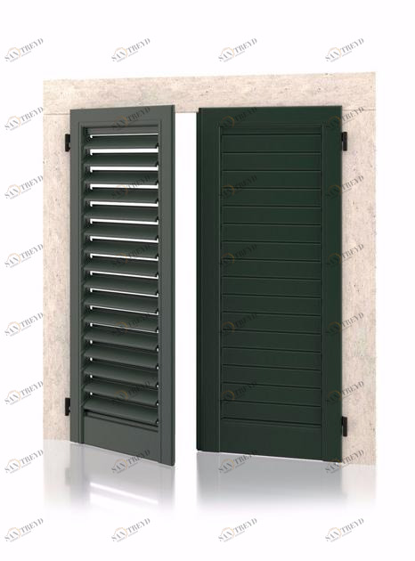 Kikau Ставни с регулируемыми жалюзи с плоскими жалюзи без каркаса Persiane a muro sun-id-1502441