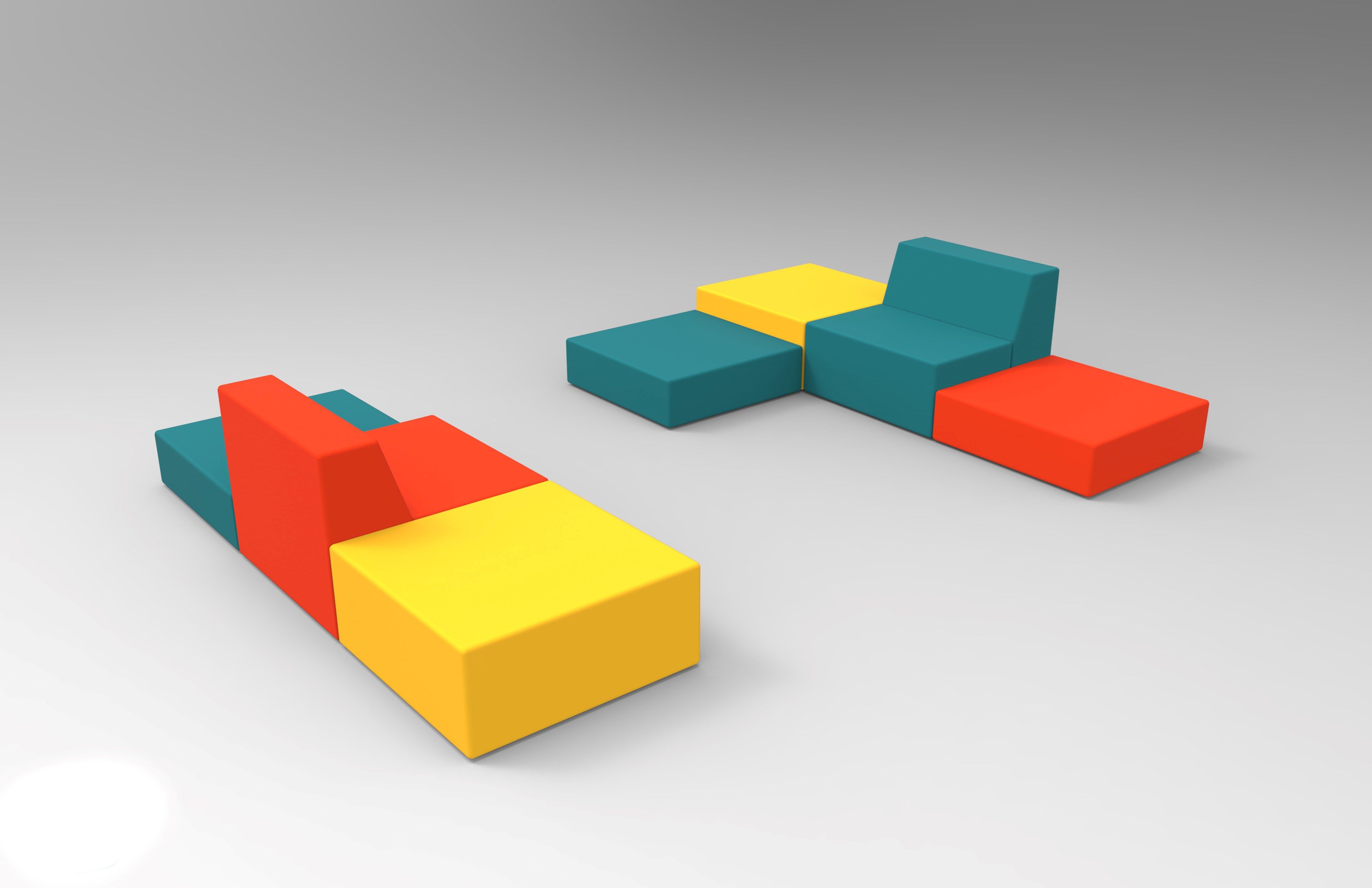 Модульный диван для контракта из пены QM Quinze & Milan Rpbw ARCH-00090123 - Вид №10