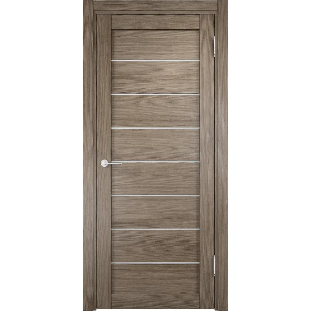 Полотно дверное глухое Мюнхен 80x200 см ламинация цвет дымчатый дуб 3D VERDA STLM-2191489