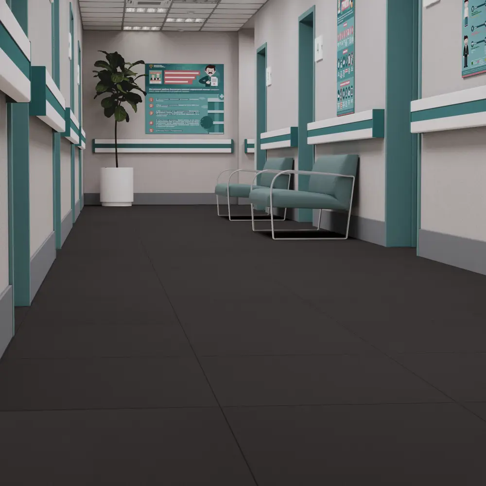 Керамогранит ECOGRES EM10 60×60 см матовый черный для стен 83882076 EcoGamma STLM-0045383 - Вид №4