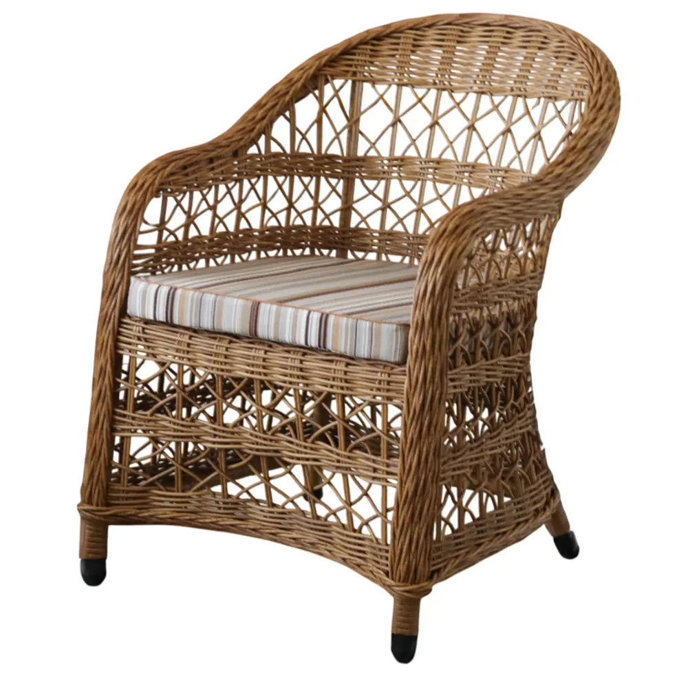 Кресло садовое Dino 63x70x84 см искусственный ротанг натуральный Santreyd STLM-2032599 - Вид №1