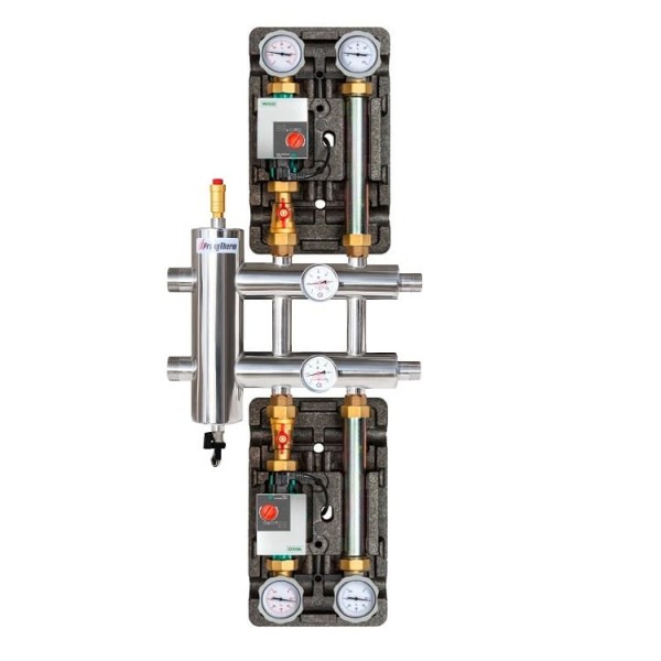 Купить Распределительный коллектор с гидрострелкой 60 кВт, 3 контура Прокситерм GSK253 - Вид №4