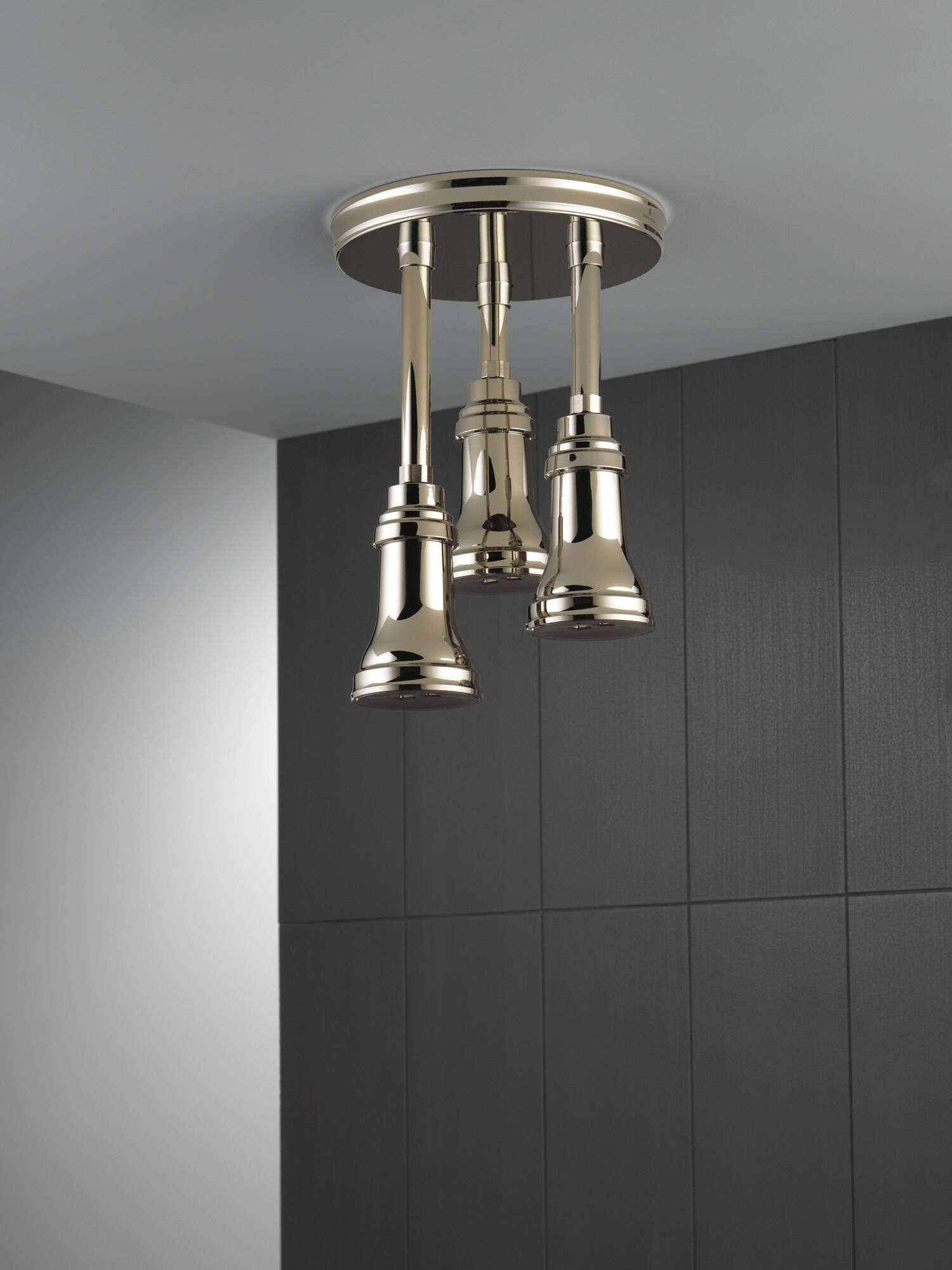 57190-PN H2Okinetic® Подвесная душевая лейка Raincan Delta Faucet Universal Showering Полированный никель  - Вид №4