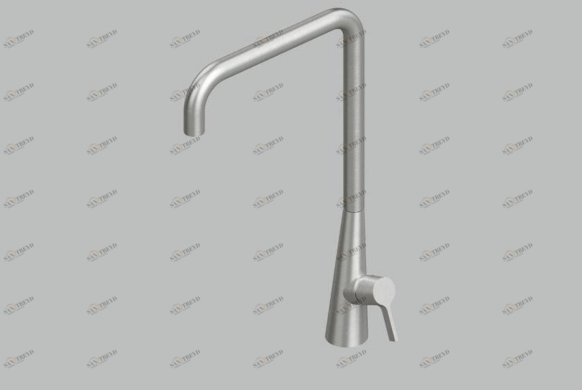 Quadrodesign Смеситель для кухни, устанавливаемый на столешницу, с поворотным изливом Kitchen inox sun-id-1429881