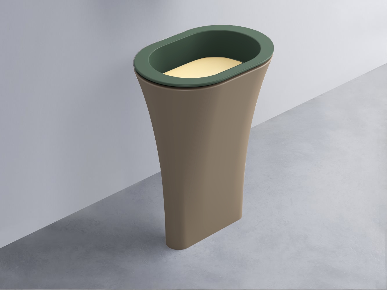 AMLA65-MU+AMPILO-CN+AMCOLO-AN Раковина Amedeo Ovale отдельностоящая cielo Enjoy + Amedeo Ceramica Cielo