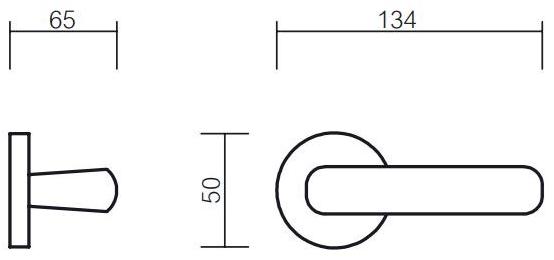 Pasini Ручка из латуни на розетке  3301  - Вид №1