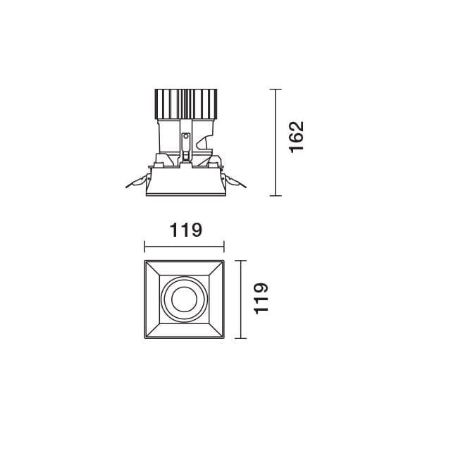 Регулируемый встраиваемый прожектор для подвесных потолков iGuzzini Laser Blade XL ARCH-00061875 - Вид №5