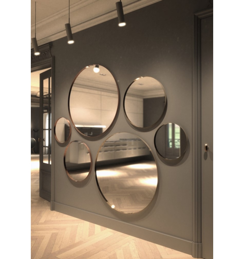 FROST Зеркало круглое 4134, Ø40cm » золото Нержавеющая сталь Золото U4134-GO  - Вид №3