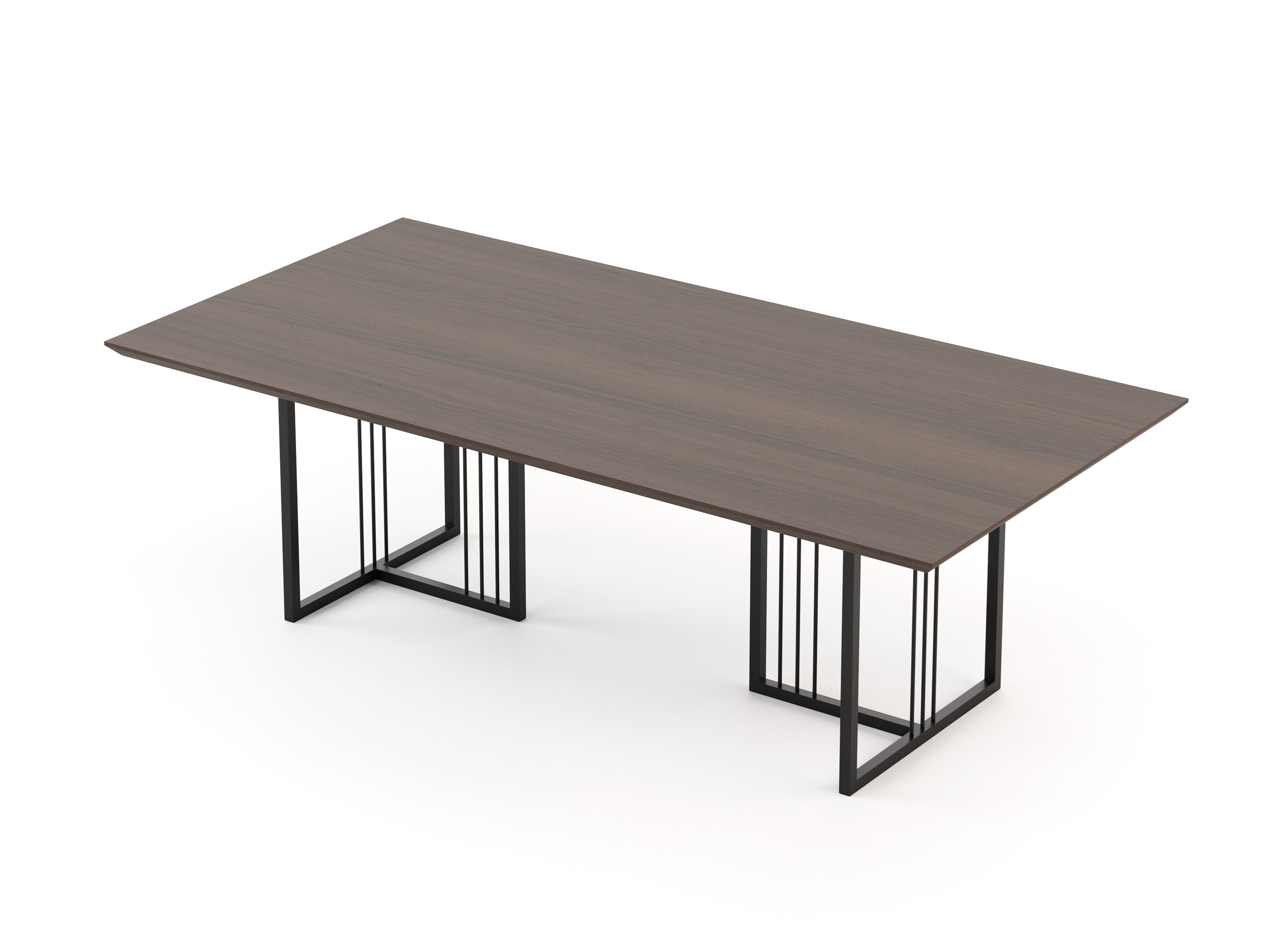 Прямоугольный обеденный стол из грецкого ореха Stylish Club портвейн ARCH-00098413 - Вид №8