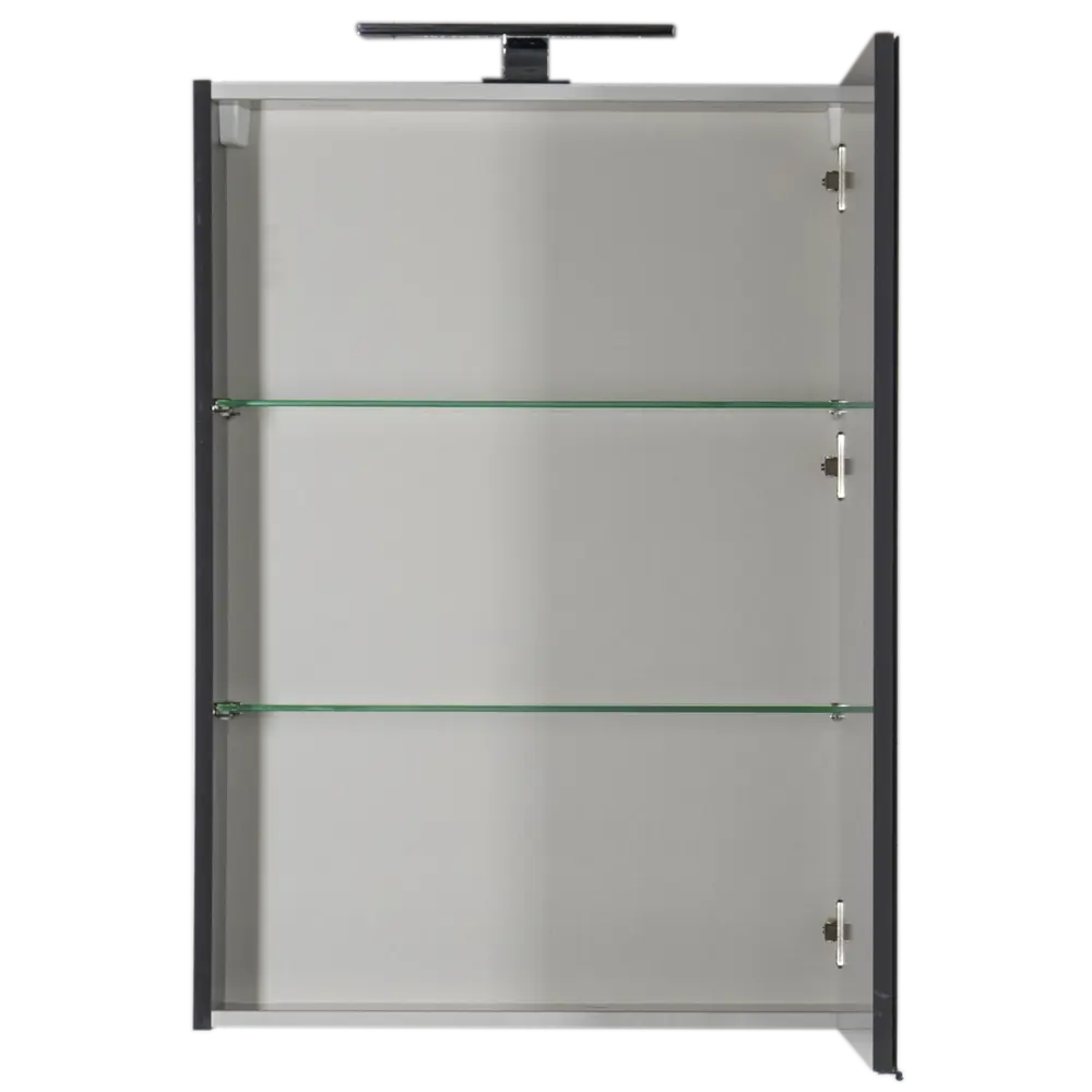 Шкаф зеркальный подвесной «Алвита» 60x85 см цвет серый антрацит Santreyd STLM-2173849 - Вид №1