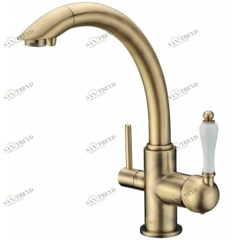 Zorg ZR 314 YF-50 Br Смеситель для кухни Zorg 305х225 мм 