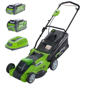Газонокосилка аккумуляторная самоходная GreenWorks G40LM41K2 36 В 40 см 1x4 Ач АКБ и ЗУ входит в комплект 81963309 STLM-2128952