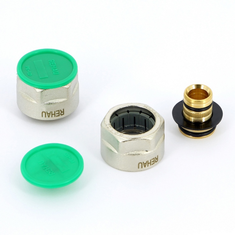 Соединитель обжим-В никелированный для трубы RAUTITAN stabil REHAU 3/4"х20(2,9) 266462003 - Вид №4