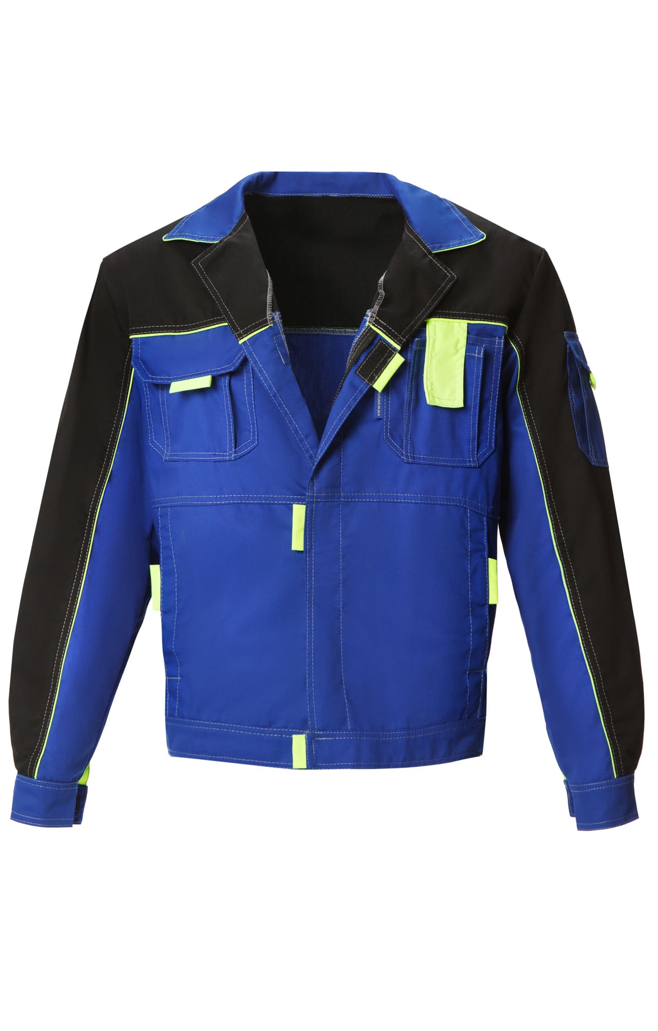 5039605 Костюм "Профессионал-2" василек-черный-лимон  Летняя спецодежда  размер 52-54/158-164  - Вид №3