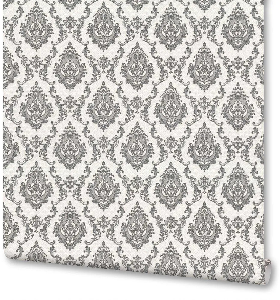 Флизелиновые обои АРТЕКС Дарина — элегантное серое решение для стен 86149913