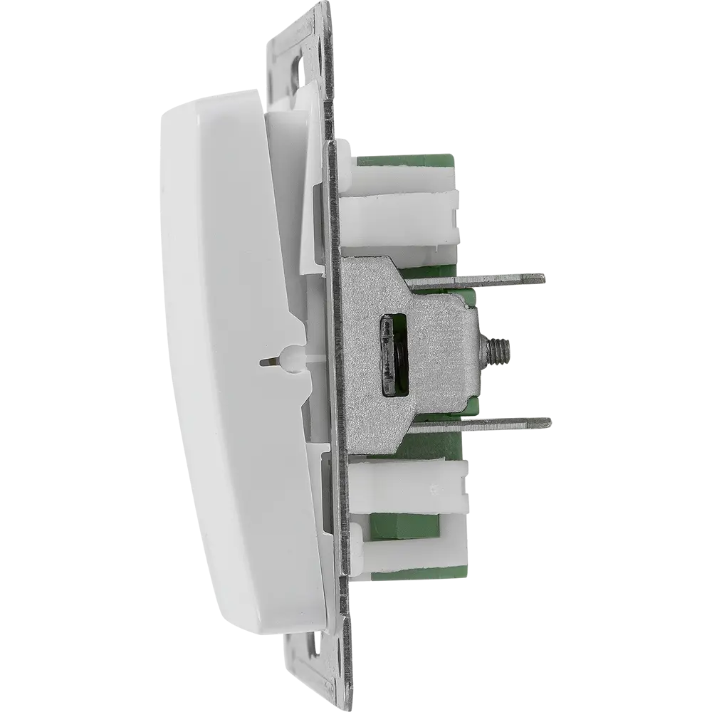 Выключатель встраиваемый Hegel Мастер 1 клавиша с индикатором цвет белый STLM-2014855 - Вид №3