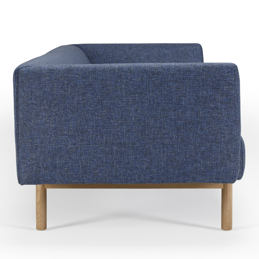 Диван-софа трехместный с мягкими подлокотниками Ebeltoft, лакированный дуб, светло-голубой Kragelund 21003202245 - Вид №2