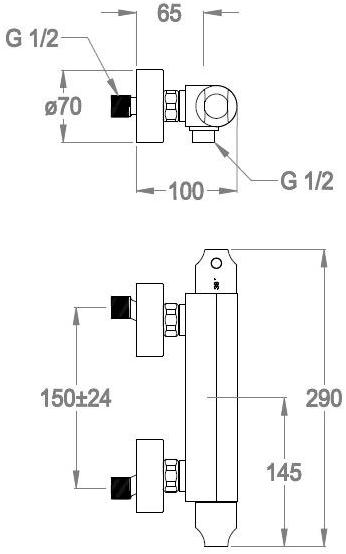Fir Italia Смеситель для душа с одной ручкой Dynamica 88 8833912 - Вид №1