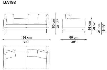 B&B Italia 3-х местный тканевый диван с шезлонгом Dock sun-id-1355318 - Вид №74