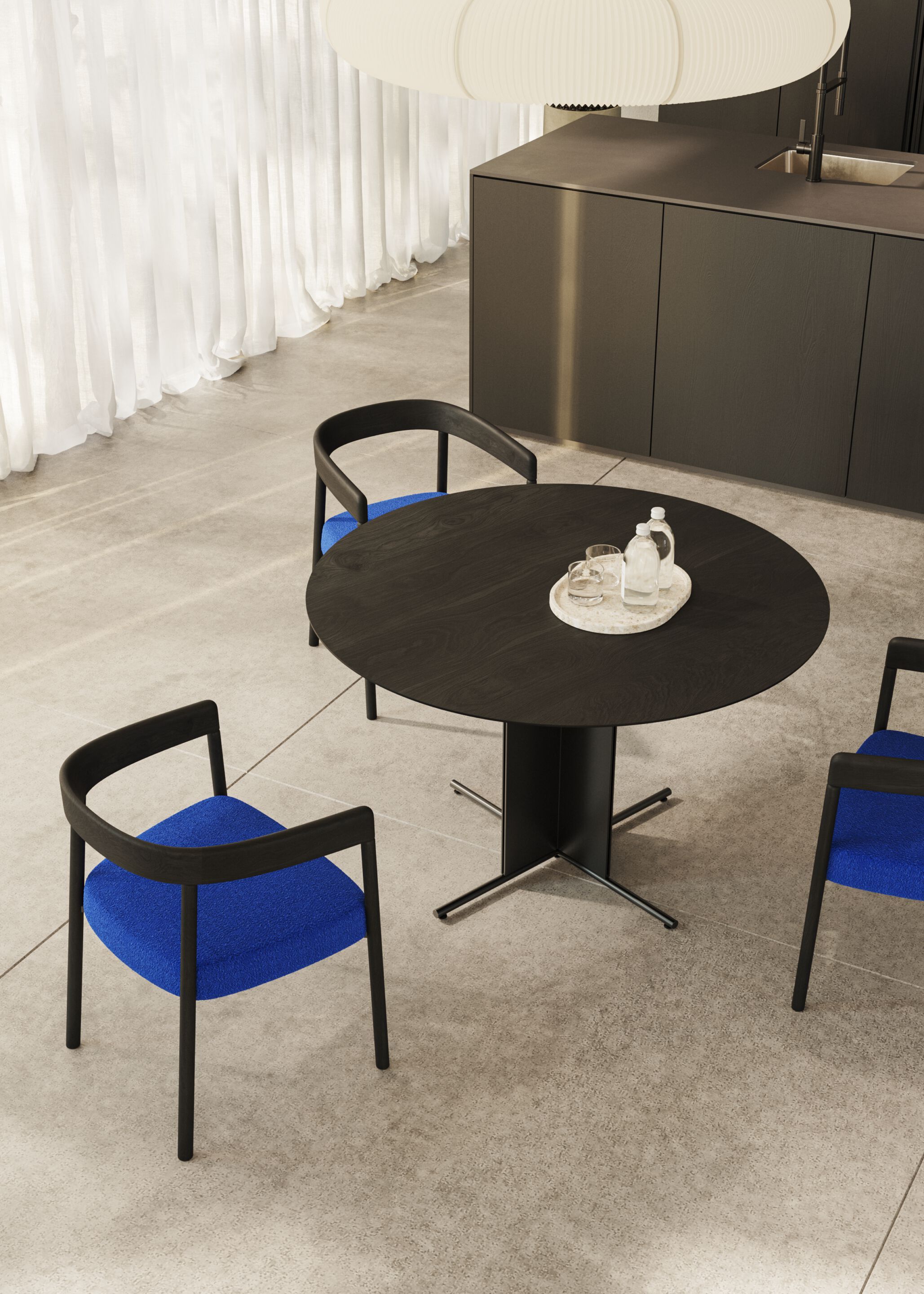 Деревянный стул с мягким сиденьем Omelette Editions Nua ARCH-00009312 - Вид №8