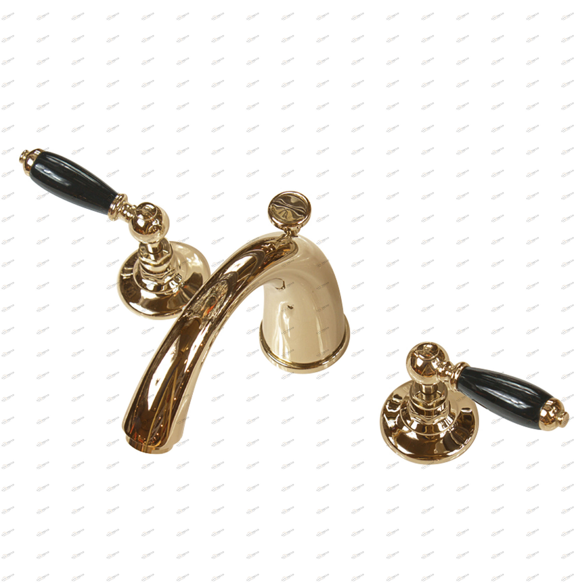 Traditional bathrooms БРАЙТОН смеситель для умывальника на 3 отверстия Tb404.514bl.ag 