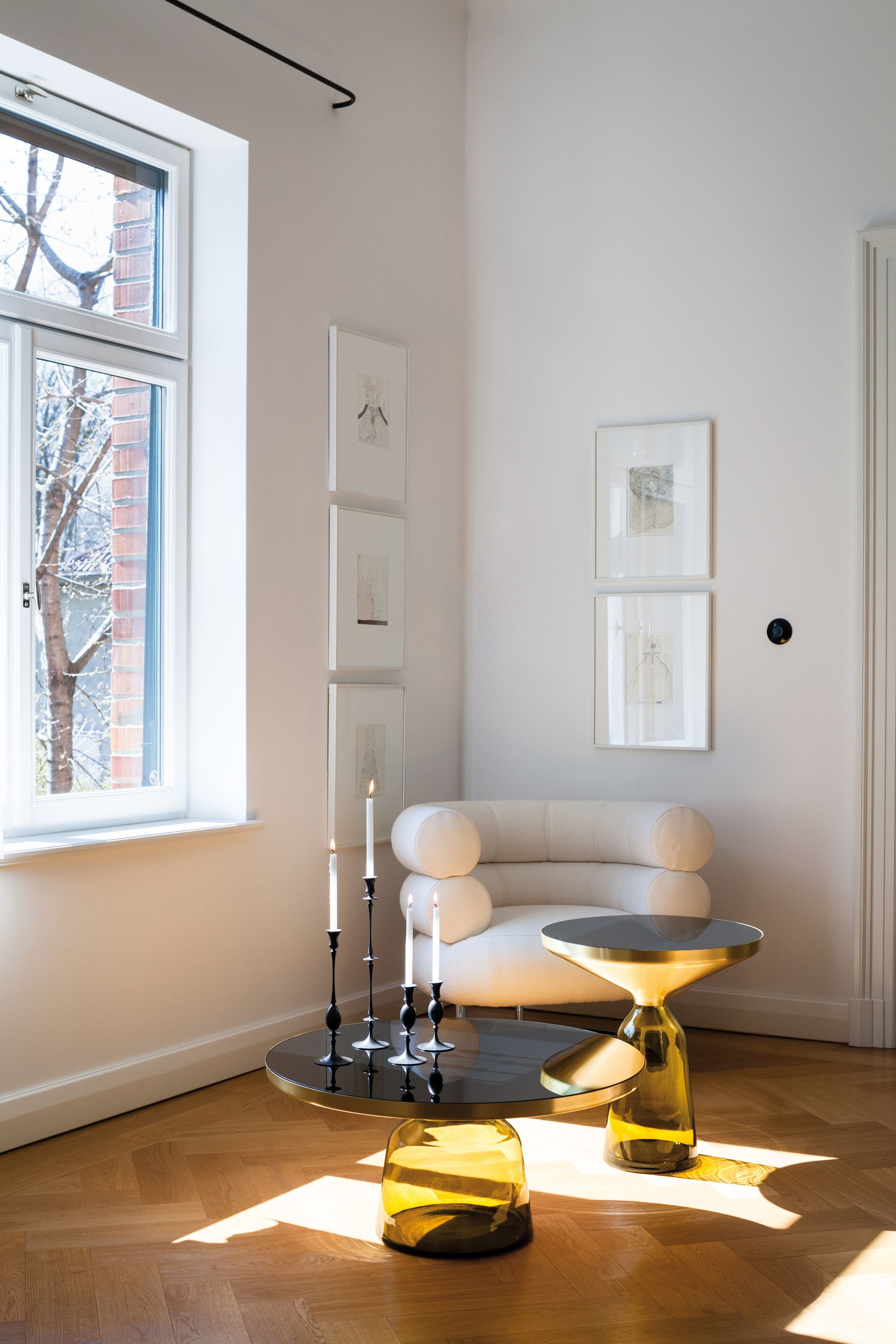 Круглый журнальный столик из латуни и стекла Classicon Белл ARCH-00039502 - Вид №18