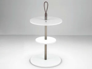 Firmamento Milano Яркий круглый алюминиевый журнальный столик Servoluce