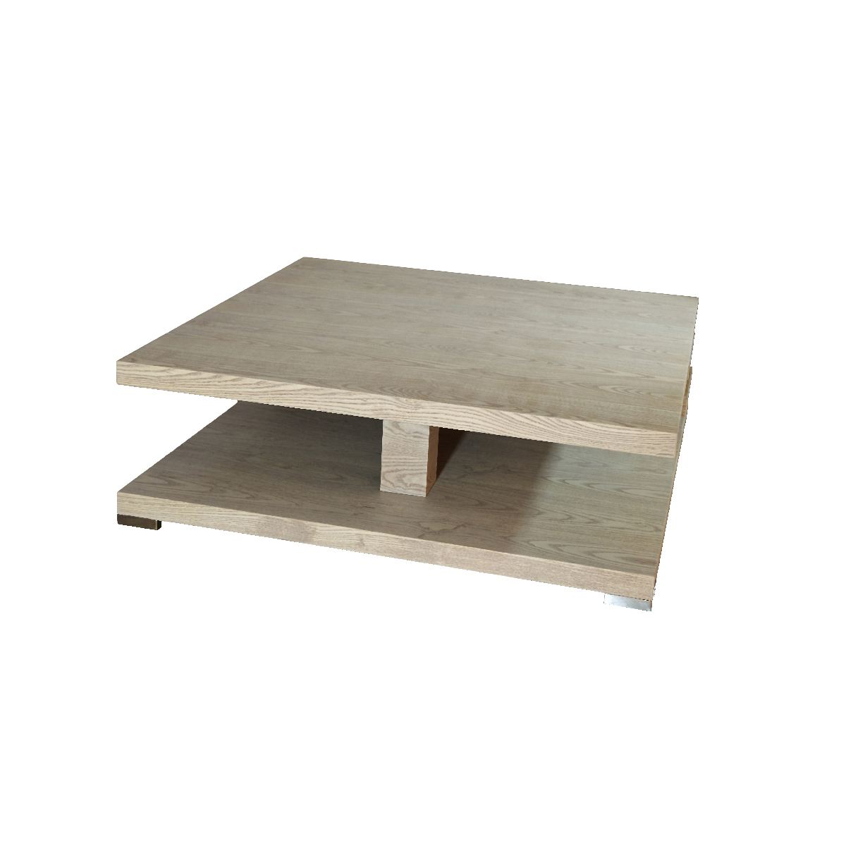 Журнальный столик деревянный квадратный с полкой Milano Light Brown PUSHA PUSHA 062894 Бежевый  - Вид №6