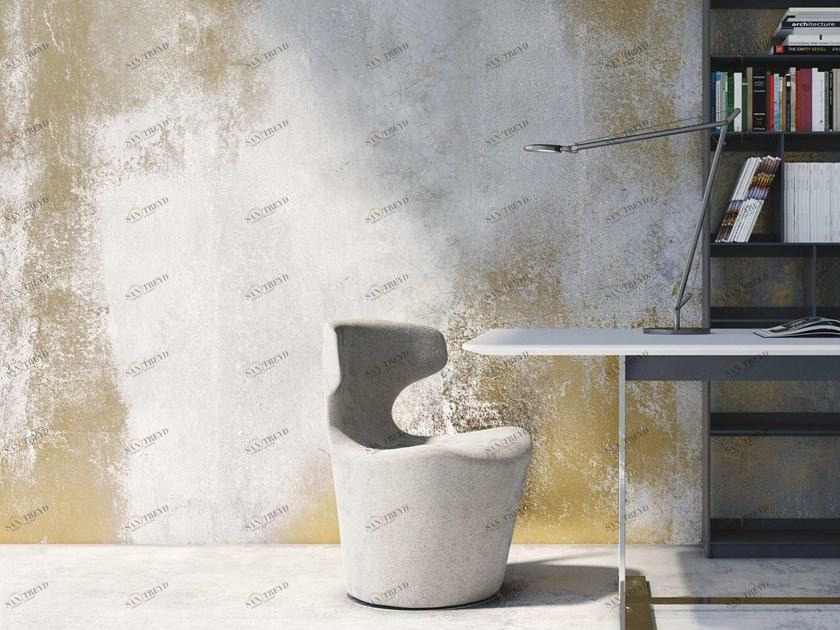 YO2 Обои с эффектом металлик на флизелине Concrete surfaces sun-id-1366578