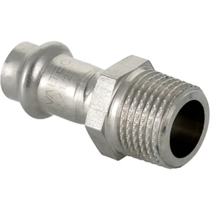 Переходник Valtec 1/2"x22 мм НР нержавеющая сталь