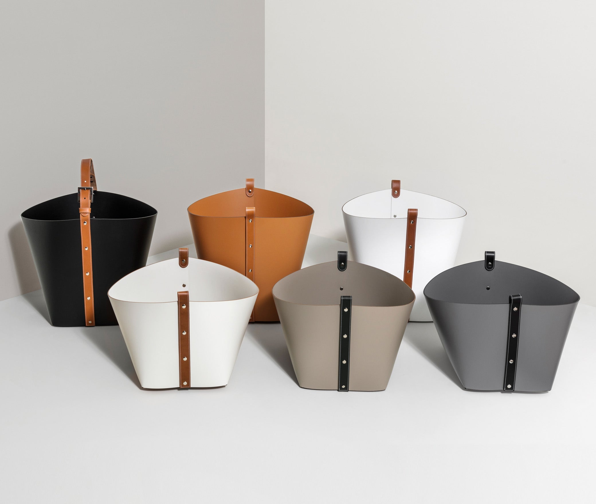 Корзина Ovo - 40X44XH39см / Тан / регенерированная кожа_coffee Pinetti 70.0181.082.015 - Вид №4