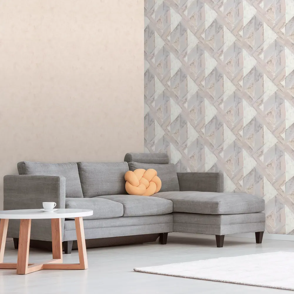 Обои флизелиновые Deco-deco Grunge бежево-серые 1.06 м 6021-02 83558666 STLM-2082446 - Вид №3