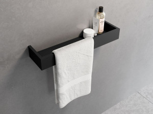 Держатель для полотенец с полкой